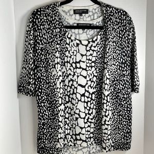 Women’s Jones New York (2) PC cardigan & knit tank top SZ S